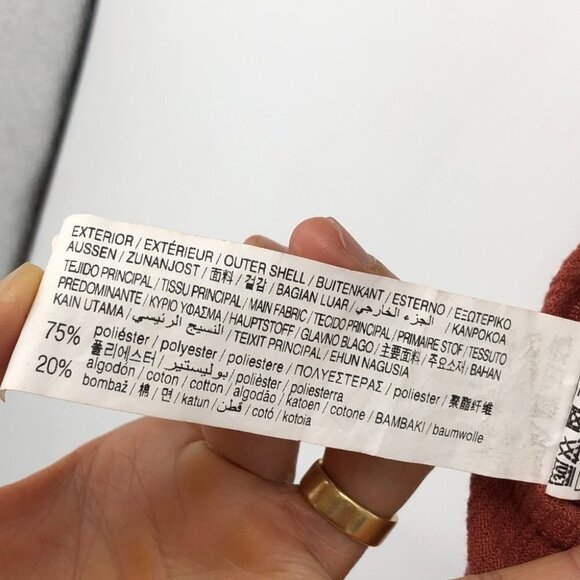 Pull & Bear Rust Orange Brown Halter Ring Bodysuit size S - Picture 12 of 15